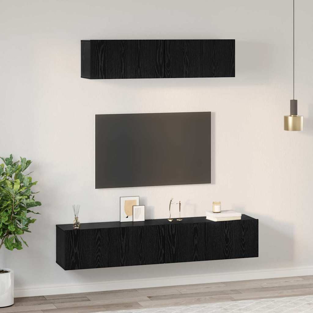 Tv-Schrankset 4 Pcs Holzwerkstoff