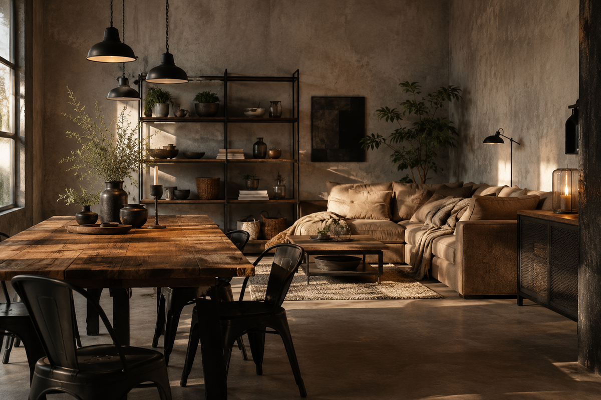 Industrial Living: Materialien richtig kombinieren