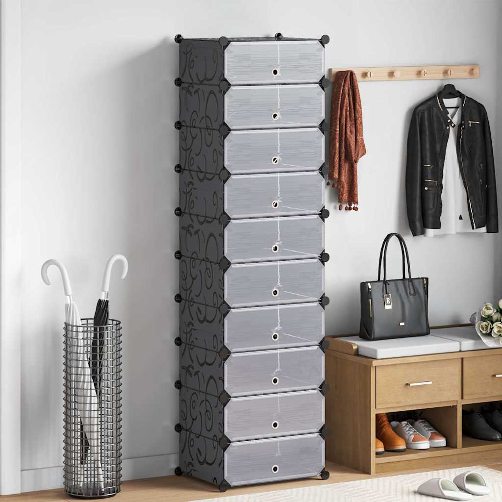 Schuh-Organizer Zusammenklappbar Mit 10 Fächern