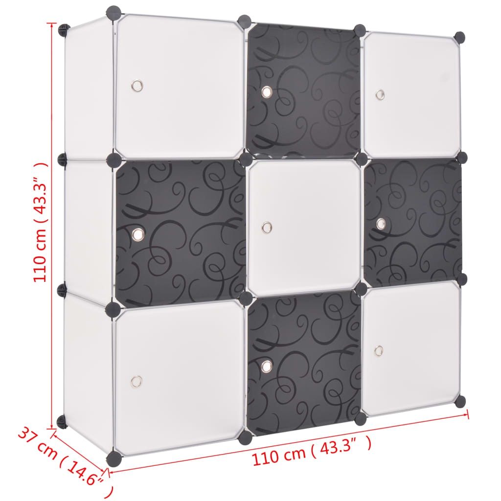 Regalsystem Würfelregal Mit 9 Fächern