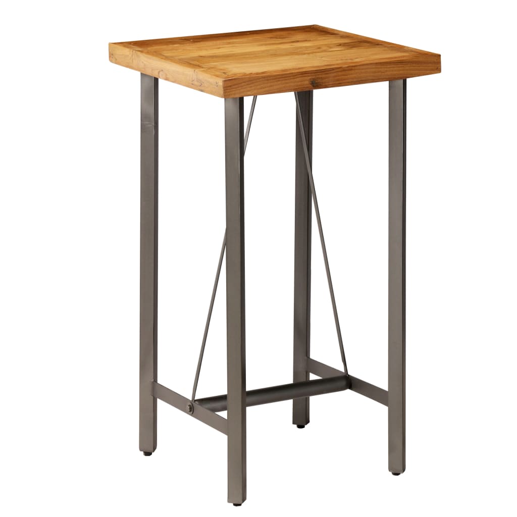 Bartisch Recyceltes Massivholz Teak