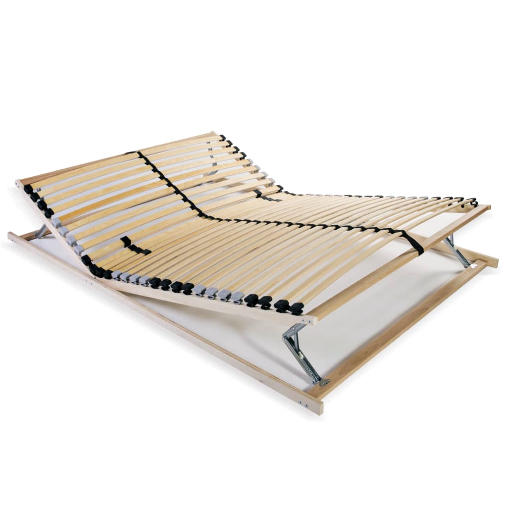 Bett-Lattenrost Braun Massivholz Buche