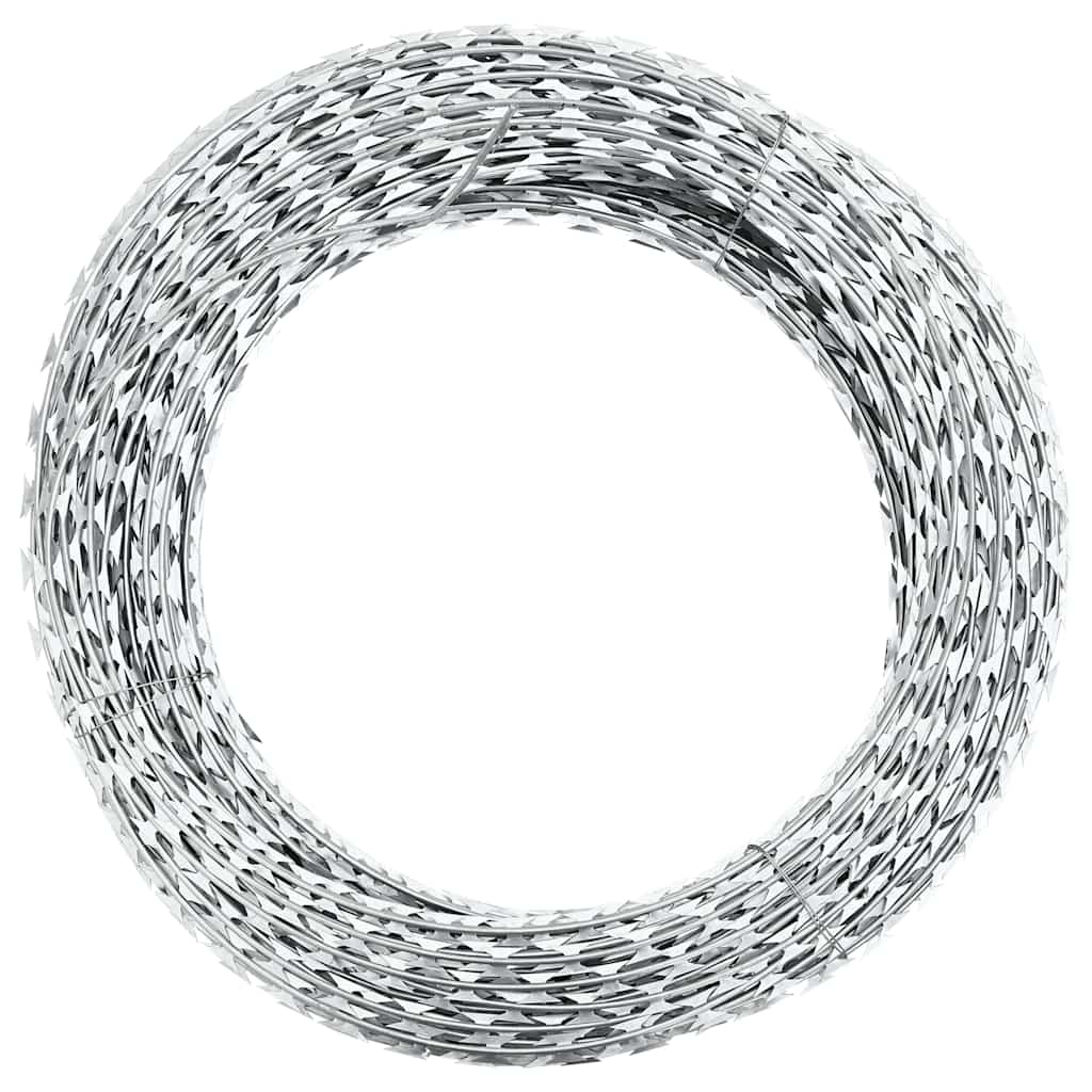 Stacheldraht 2 Stk. Concertina-Draht Verzinkter Stahl