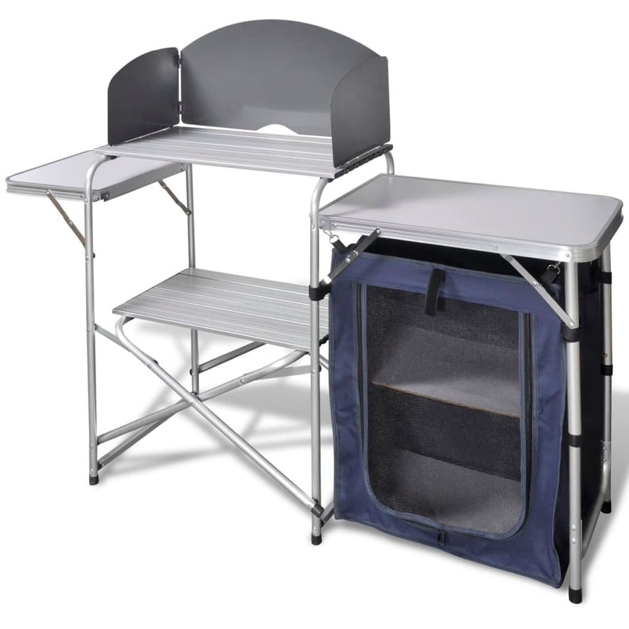 Campingküche Klappbar Mit Aluminium-Windschutz
