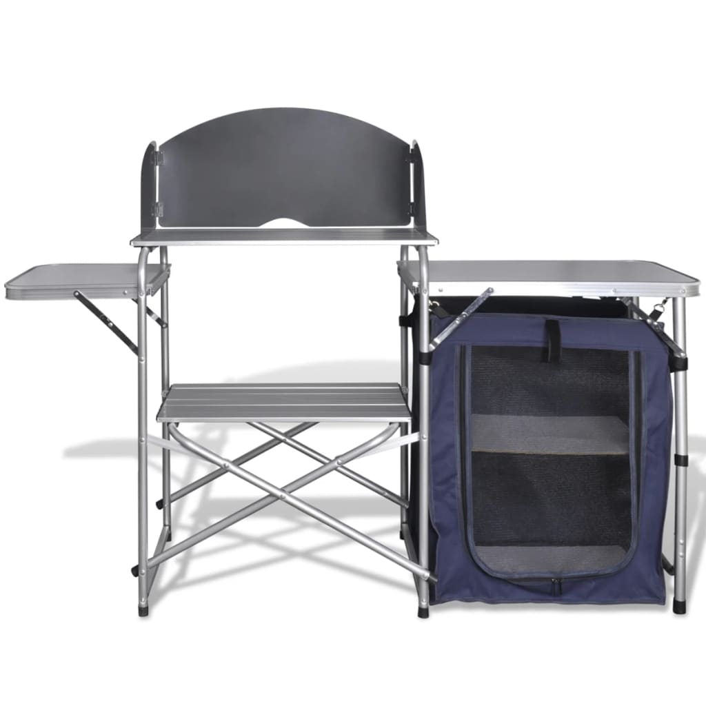 Campingküche Klappbar Mit Aluminium-Windschutz