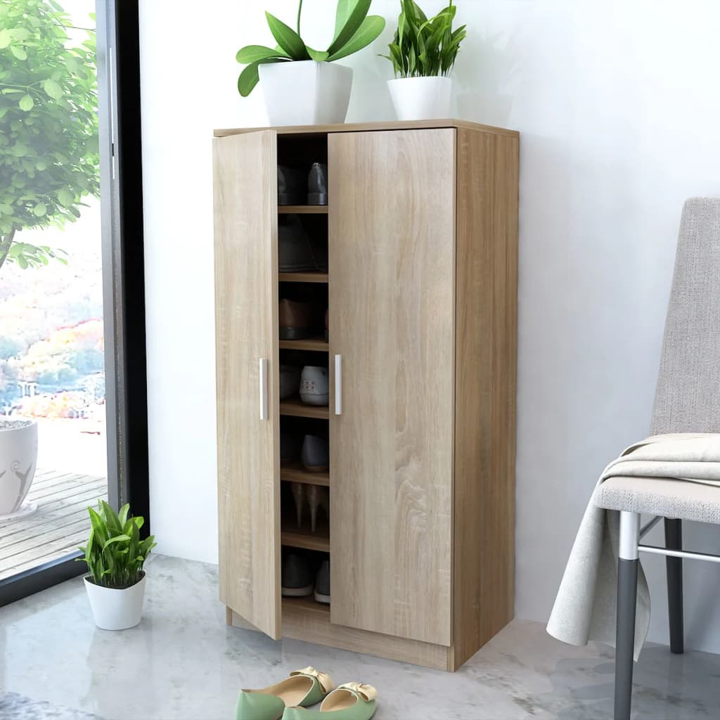 Schuhschrank 55X35X108 Cm Holzwerkstoff