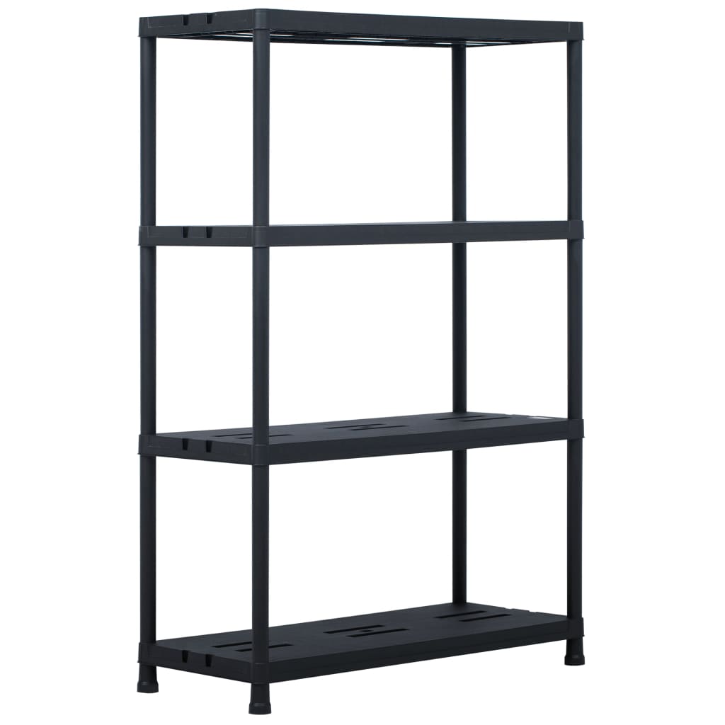 Lagerregal Schwarz 125 Kg Kunststoff