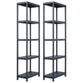Lagerregal Schwarz 125 Kg Kunststoff