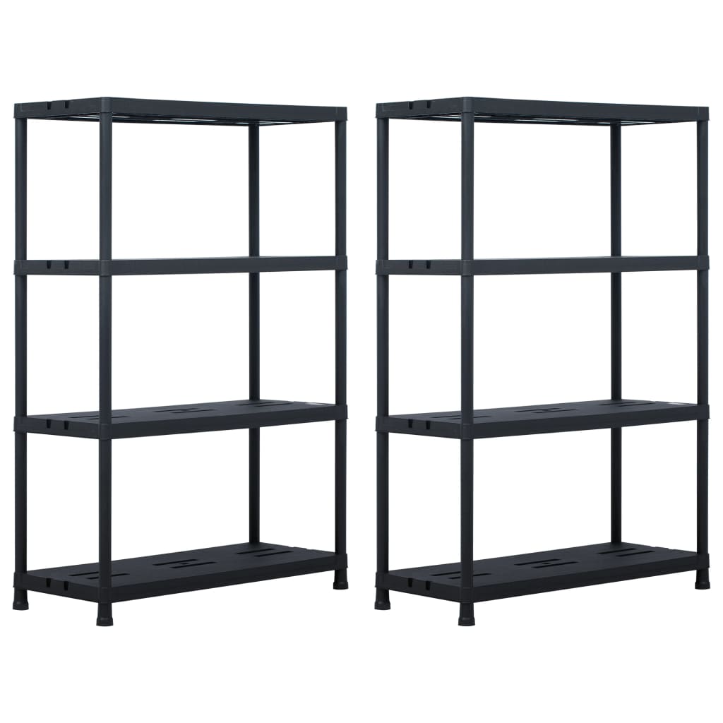Lagerregal Schwarz 125 Kg Kunststoff