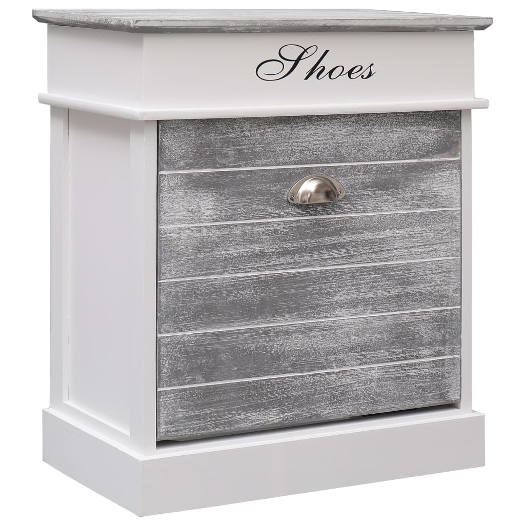 Schuhschrank 50 X 28 X 58 Cm Paulownia Holz