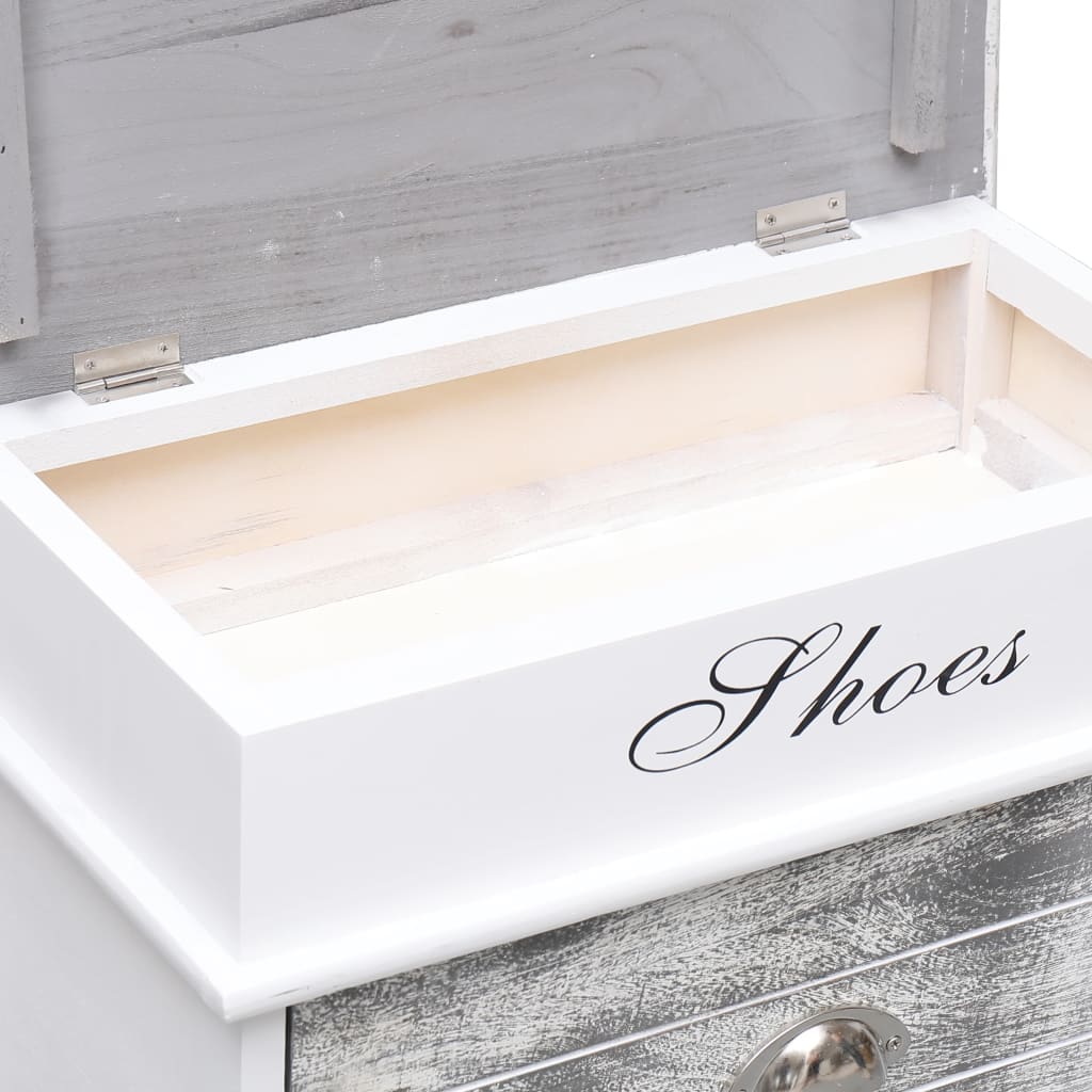 Schuhschrank 50 X 28 X 58 Cm Paulownia Holz
