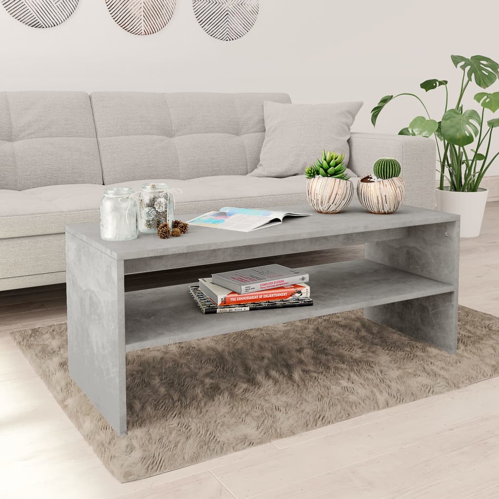 Couchtisch Beton Grau Holzwerkstoff