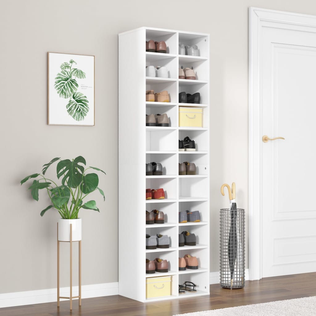 Schuhregal 54X34X183 Cm Holzwerkstoff