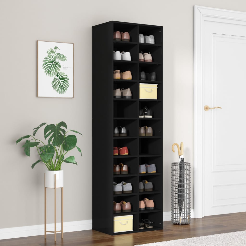 Schuhregal 54X34X183 Cm Holzwerkstoff