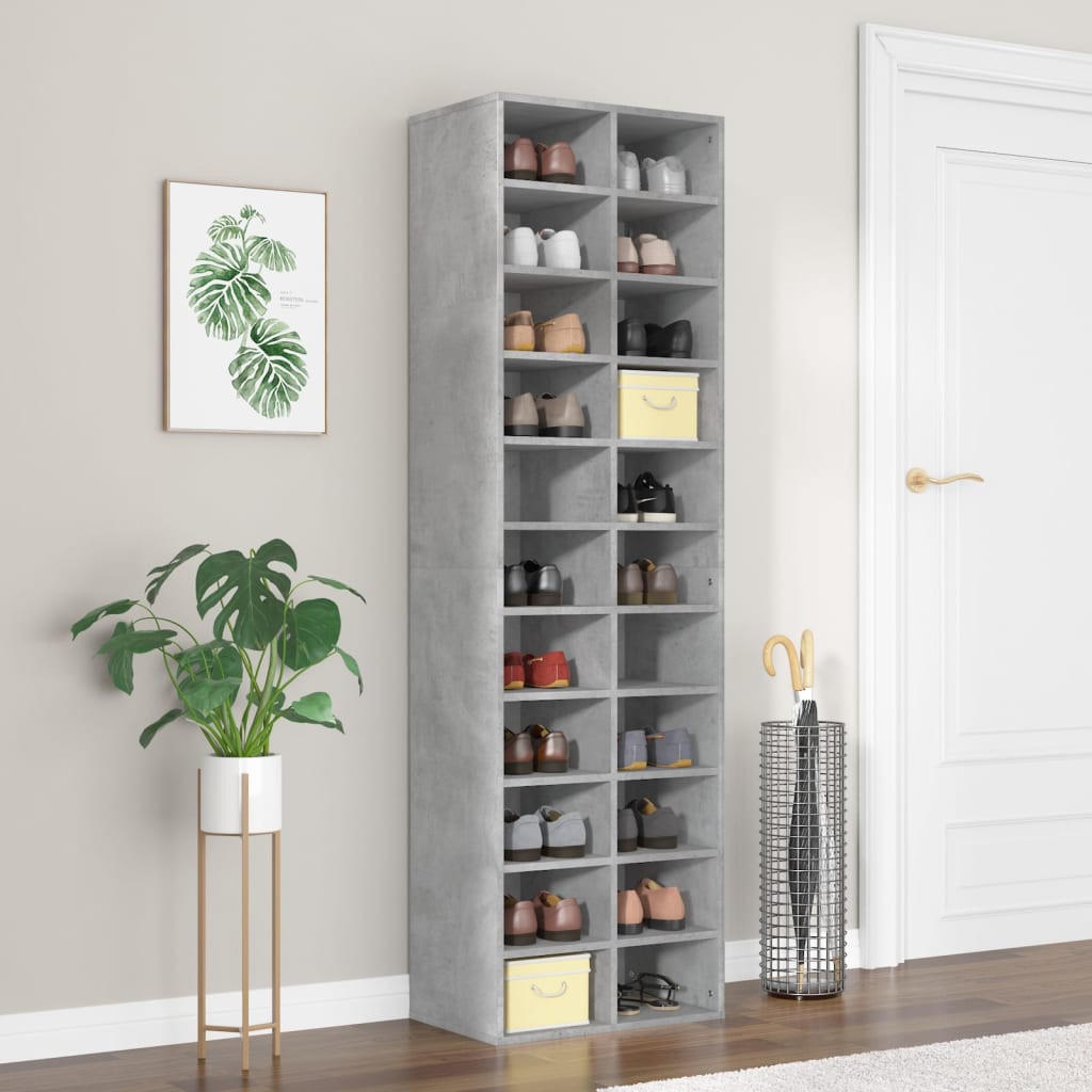 Schuhregal 54X34X183 Cm Holzwerkstoff