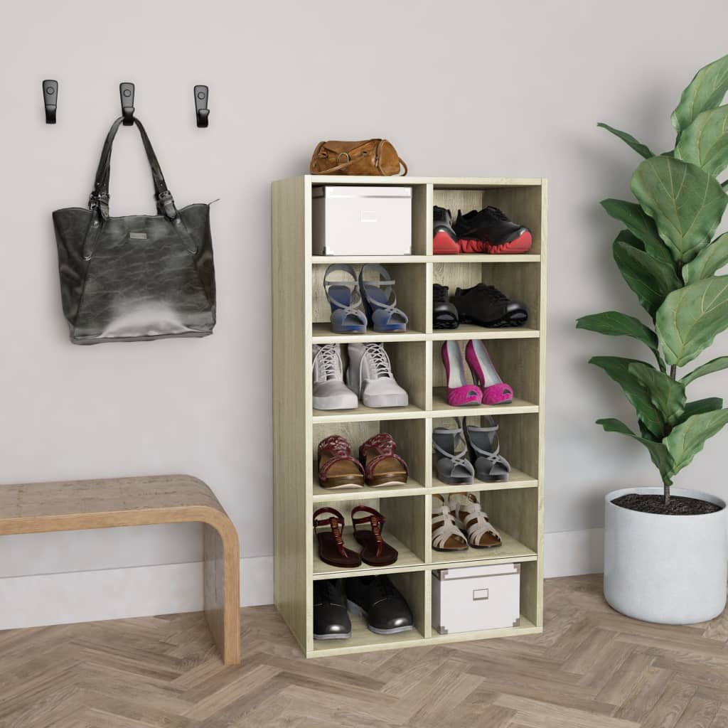 Schuhregal 54X34X100,5 Cm Holzwerkstoff