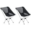 Klappbare Campingstühle 2 Stk. Mit Tragetasche 54X50X65 Cm Alu