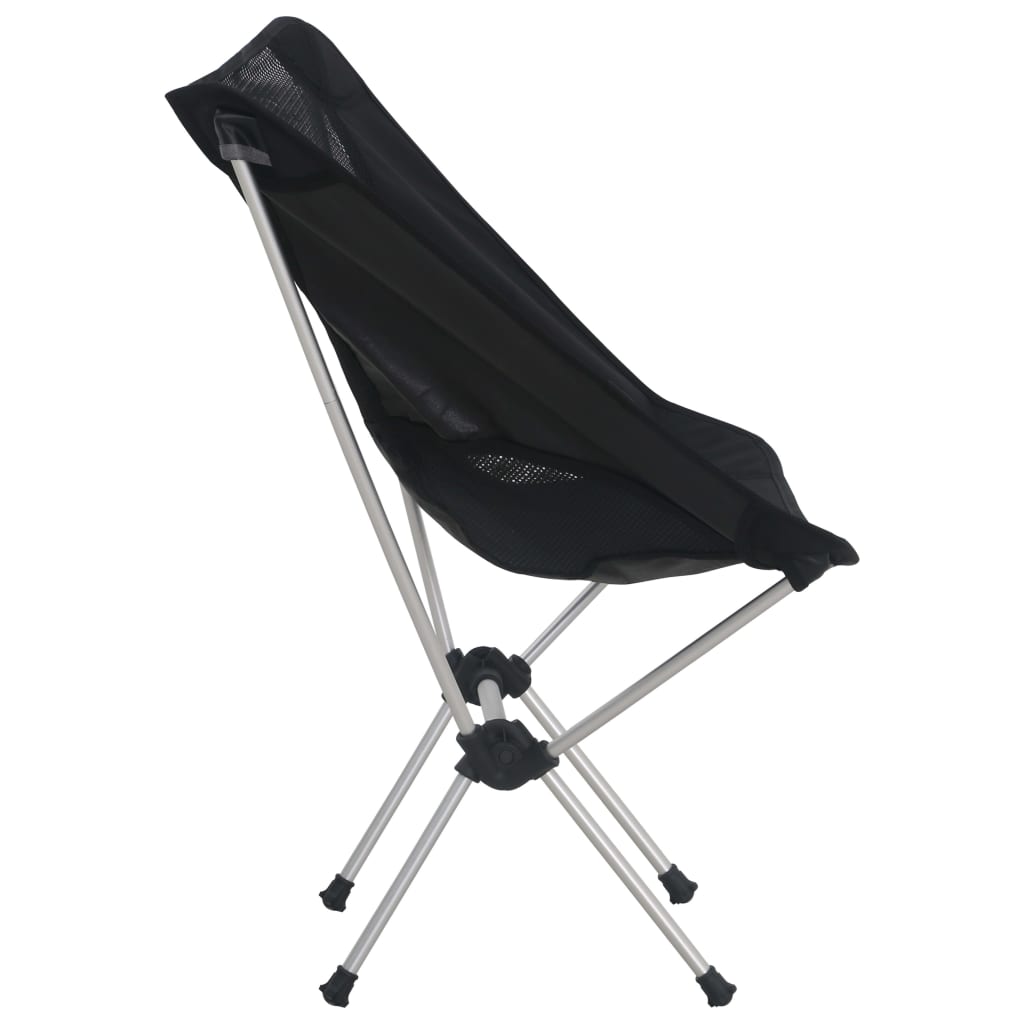 Klappbare Campingstühle 2 Stk. Mit Tragetasche 54X50X65 Cm Alu