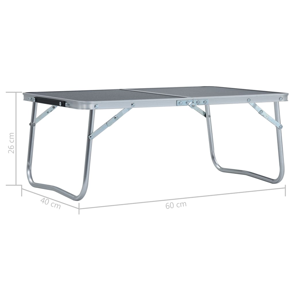 Klappbarer Campingtisch Aluminium 60 X 40 Cm