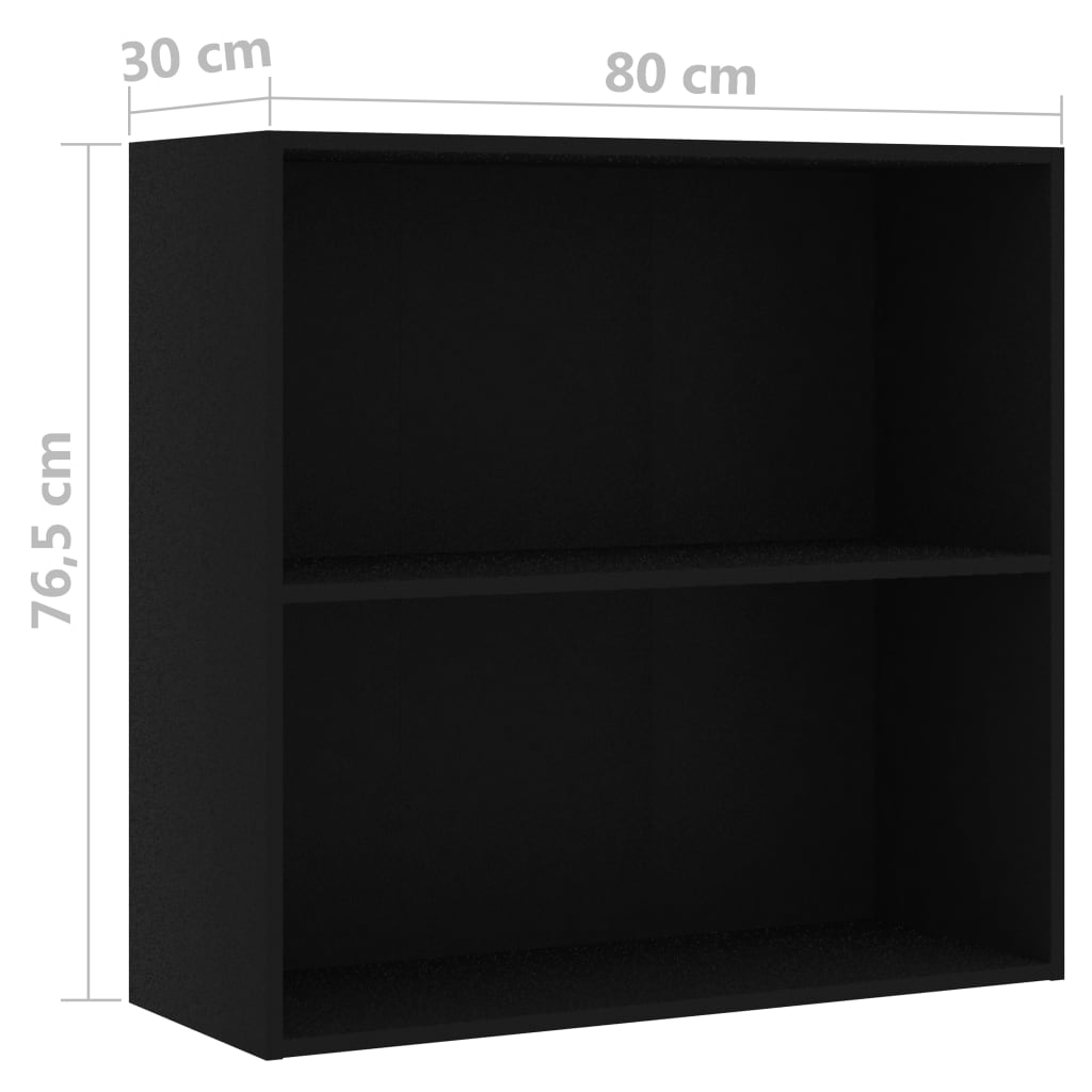Bücherregal 80X30X76,5 Cm Holzwerkstoff