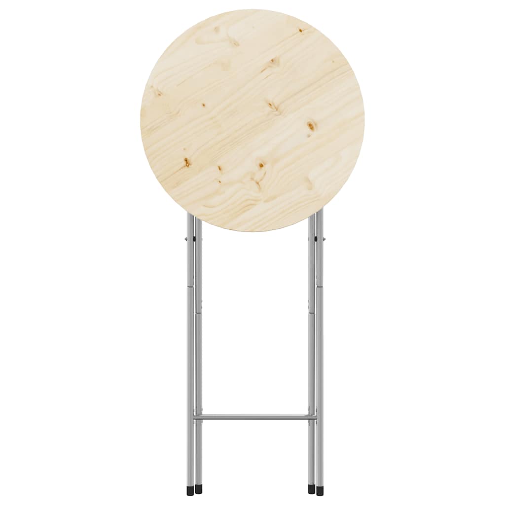 Bartisch-Gestell Klappbar Silbern 45X53X108 Cm Verzinkter Stahl