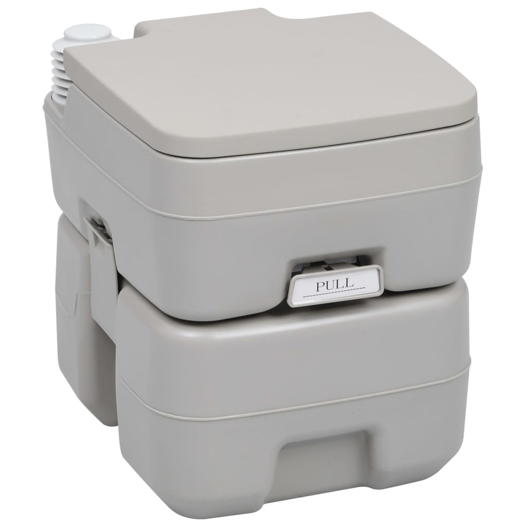 Camping-Toilette Helles Blau Und Weiß 41,5 X 36,5 X 42 Cm