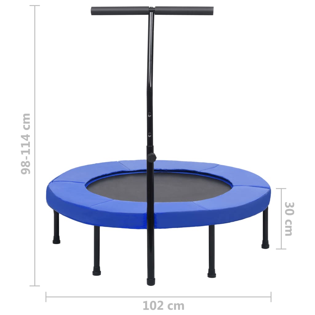Fitness Trampolin Mit Griff Und Sicherheitspolster