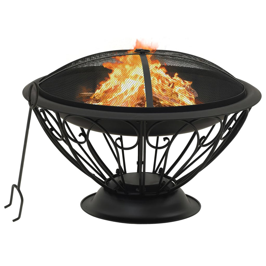 Feuerstelle Mit Schürhaken 75 Cm Xxl Stahl