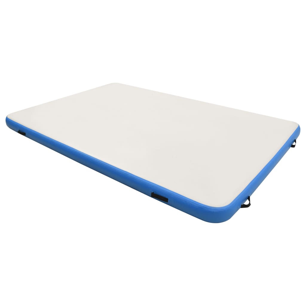Aufblasbare Schwimmmatte Blau Und Weiß