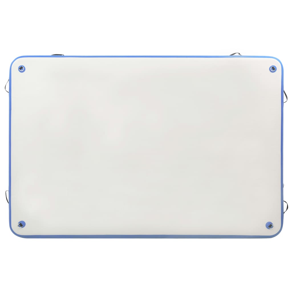 Aufblasbare Schwimmmatte Blau Und Weiß