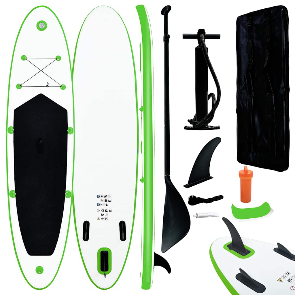 Sup-Board-Set Aufblasbar Und Weiß