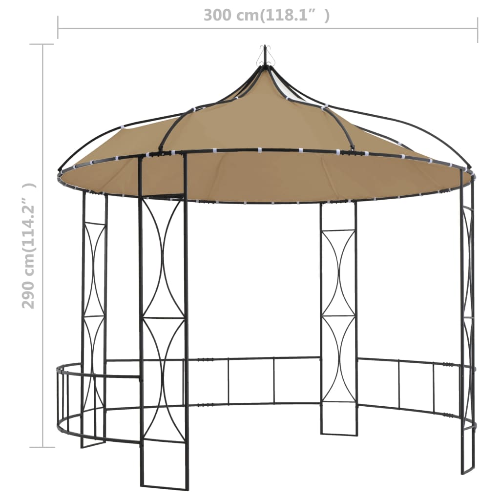 Pavillon 300X290 Cm Rund