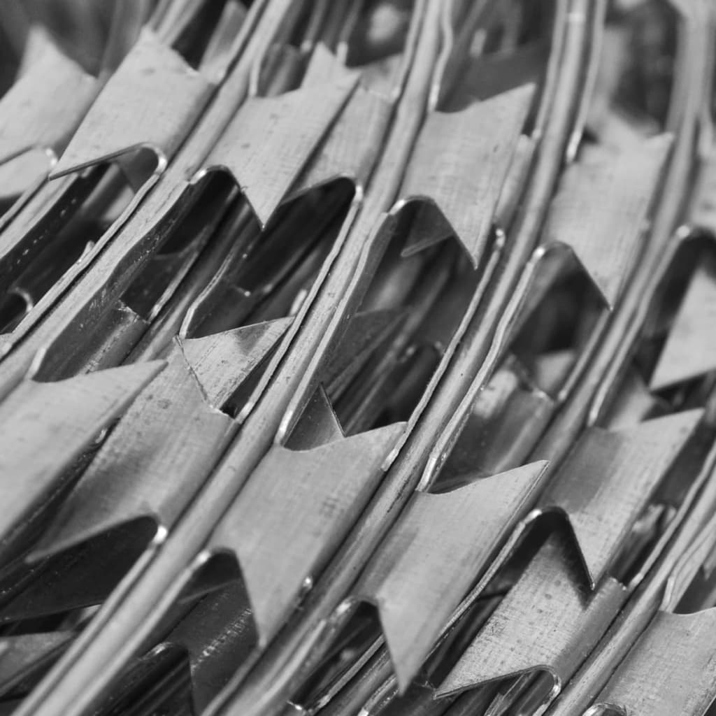 Stacheldraht 2 Stk. Concertina-Draht Verzinkter Stahl