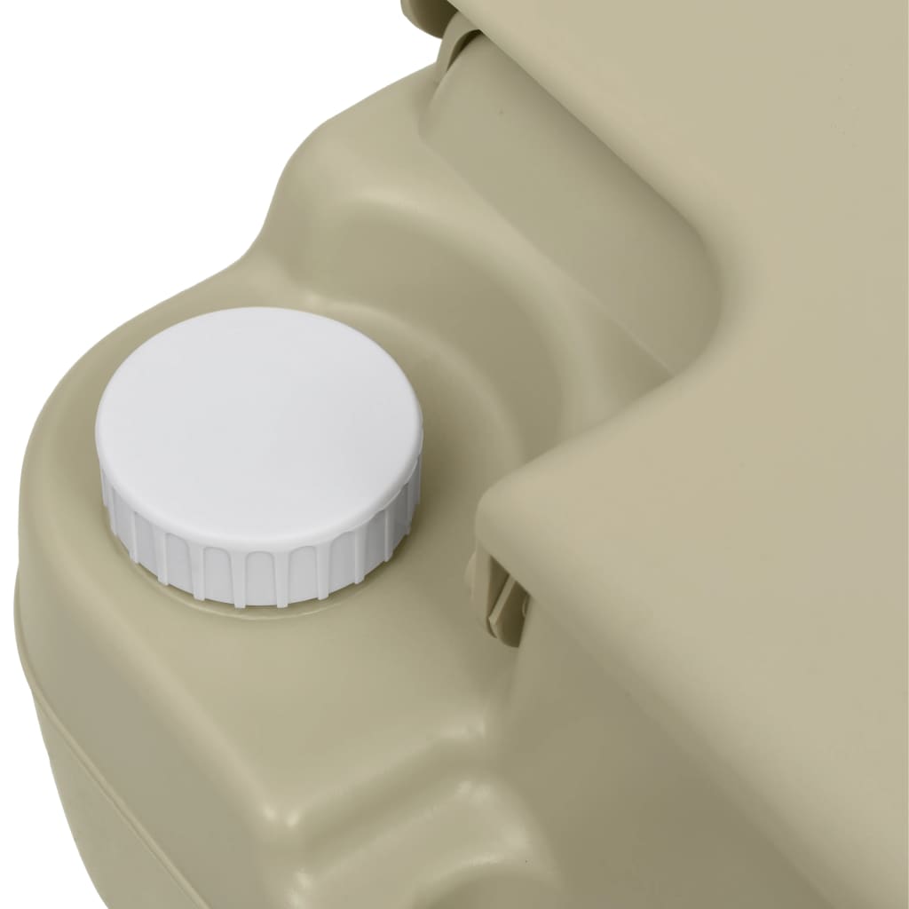 Campingtoilette 10+10L Und Handwaschbecken 20L Set Tragbar Grau