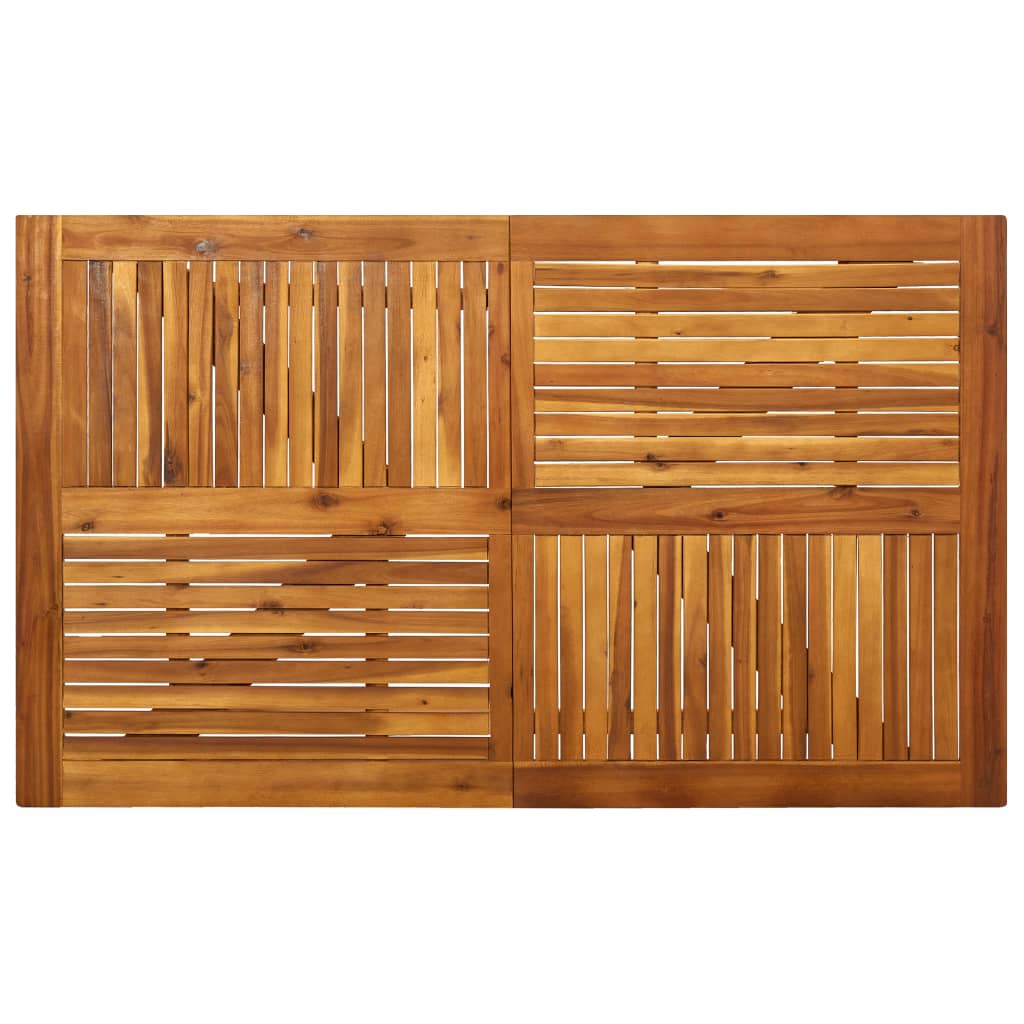 7-Teiliges Garten-Ess-Set 150 X 90 Cm Massivholz Akazie