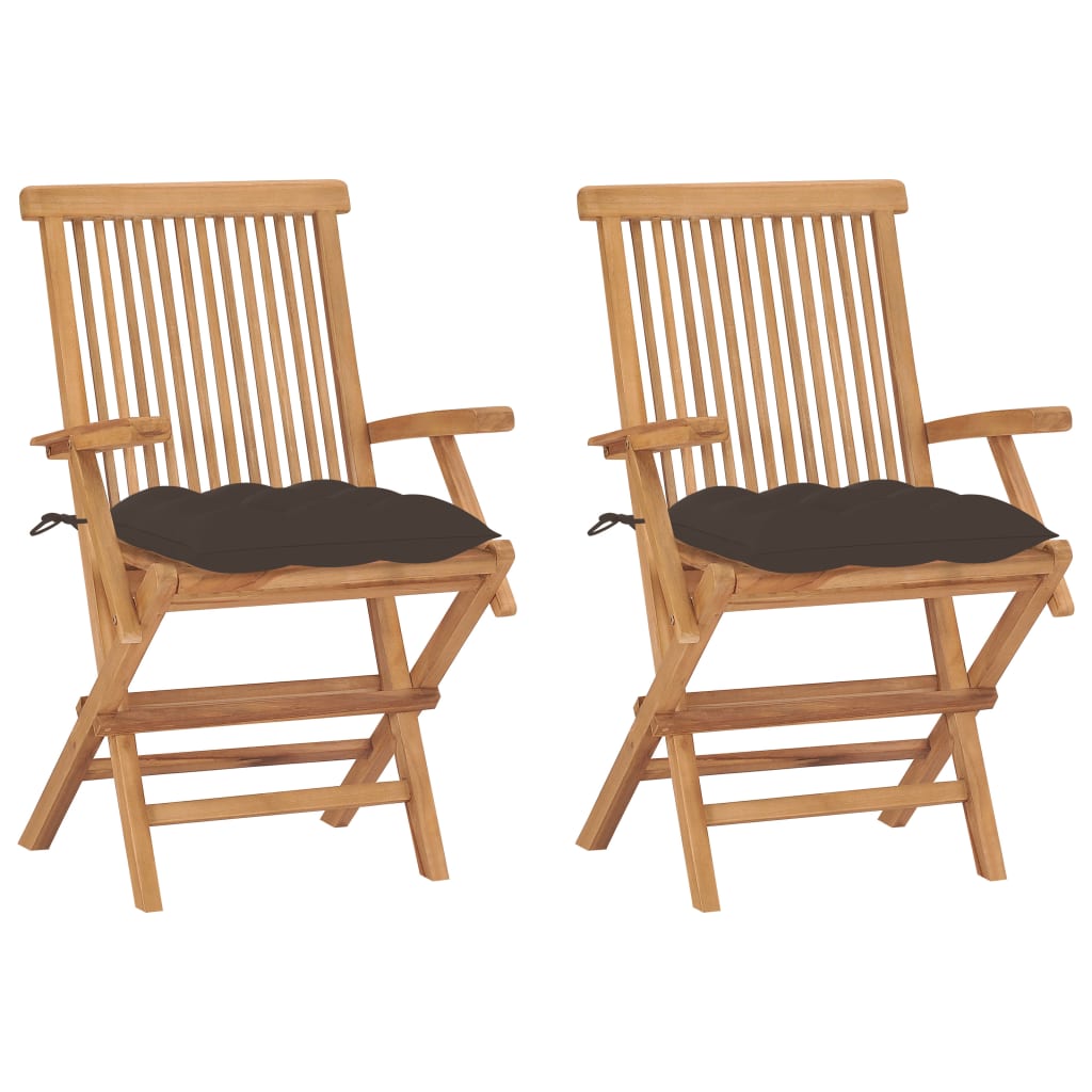 Gartenstühle Mit En Kissen 8 Stk. Massivholz Teak