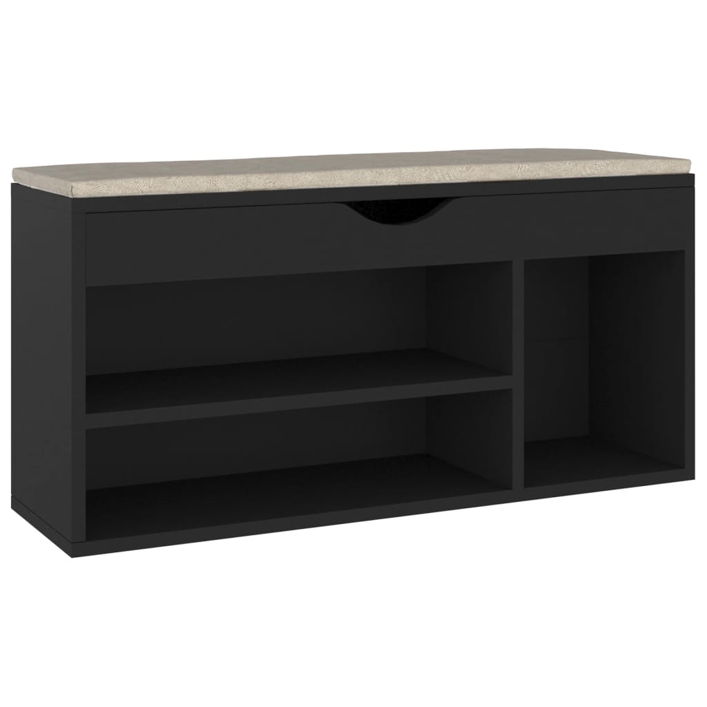 Schuhbank Mit Kissen 104X30X49 Cm Holzwerkstoff