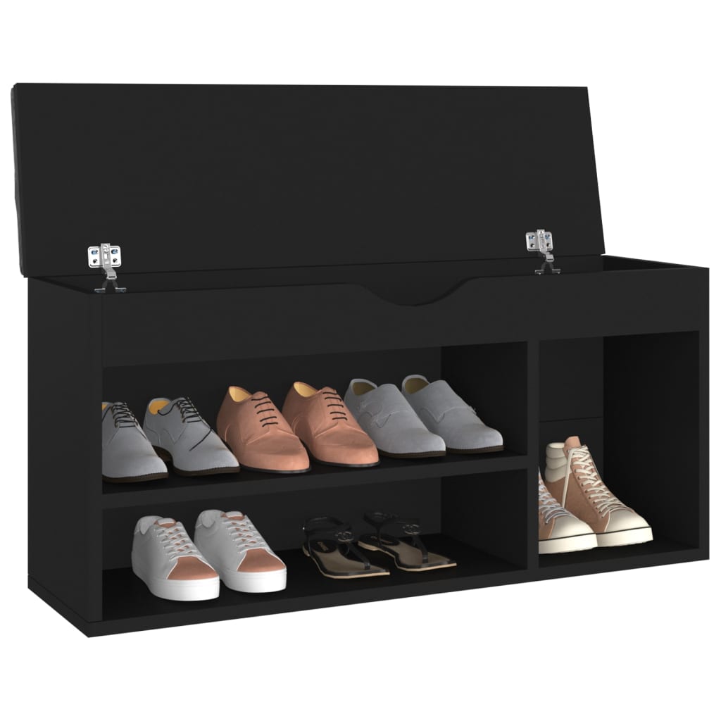 Schuhbank Mit Kissen 104X30X49 Cm Holzwerkstoff