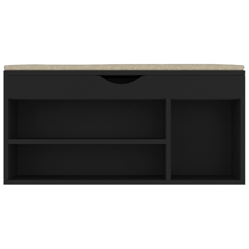 Schuhbank Mit Kissen 104X30X49 Cm Holzwerkstoff