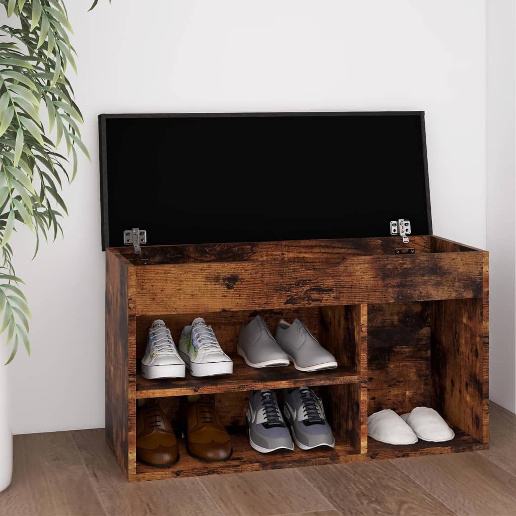 Schuhbank Mit Kissen 80X30X47Cm Holzwerkstoff