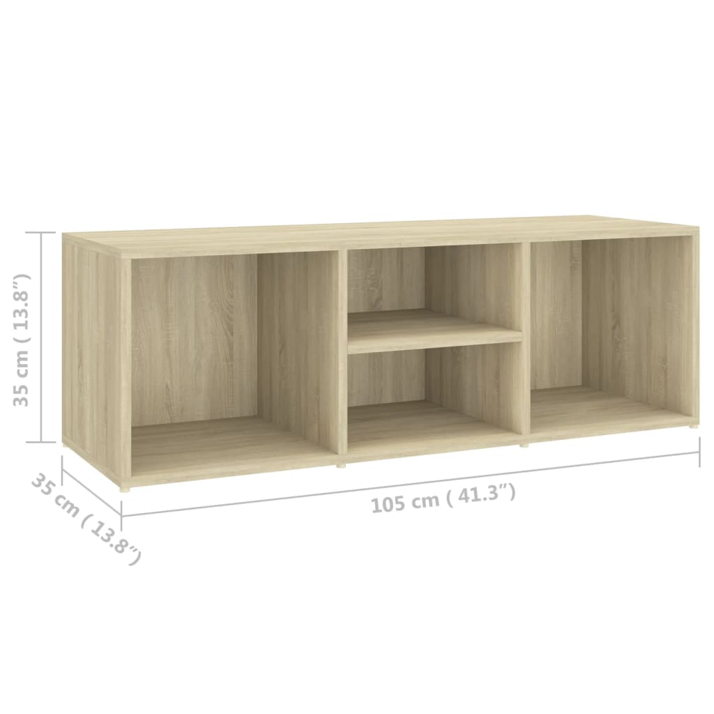 Schuhbank Sonoma-Eiche 105X35X35 Cm Holzwerkstoff