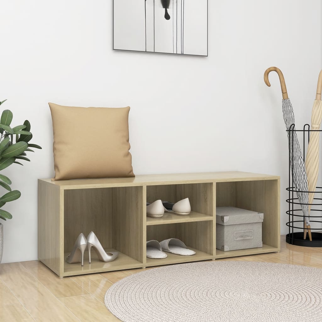 Schuhbank Sonoma-Eiche 105X35X35 Cm Holzwerkstoff