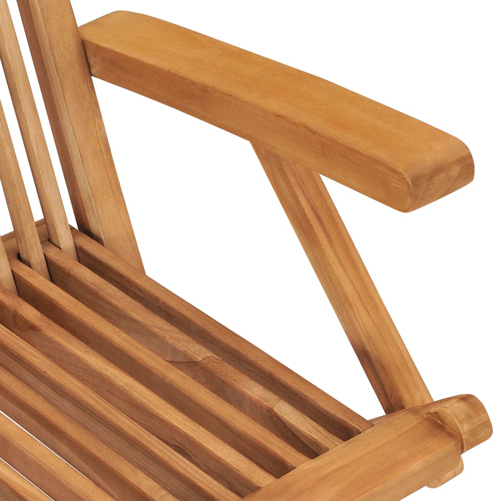 Gartenstühle Mit En Kissen 8 Stk. Massivholz Teak