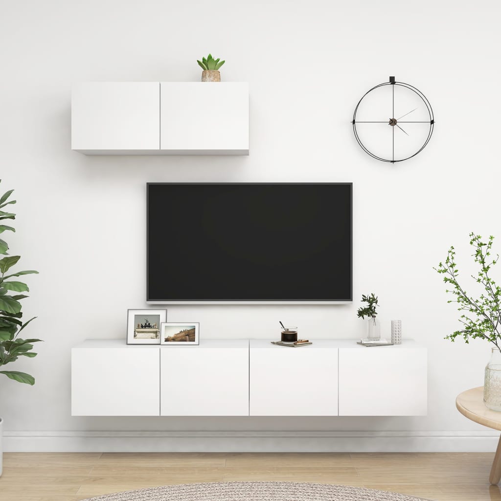 Tv-Schrankset 2 Pcs Holzwerkstoff