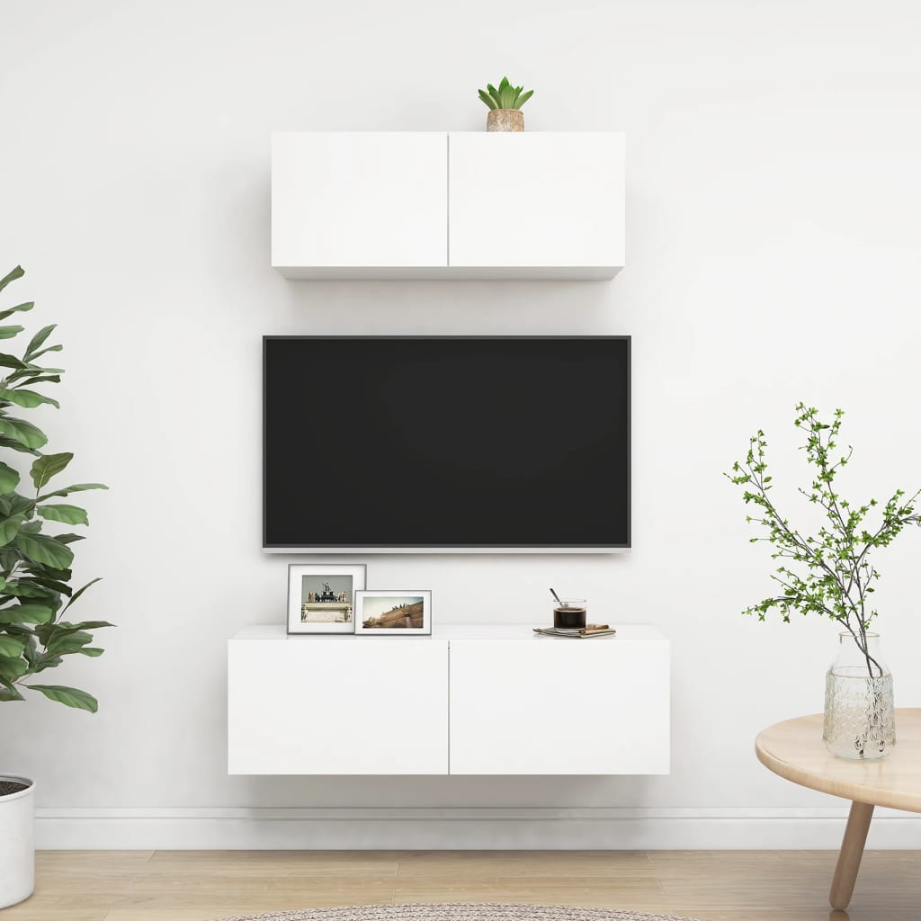 Tv-Schrankset 2 Pcs Holzwerkstoff