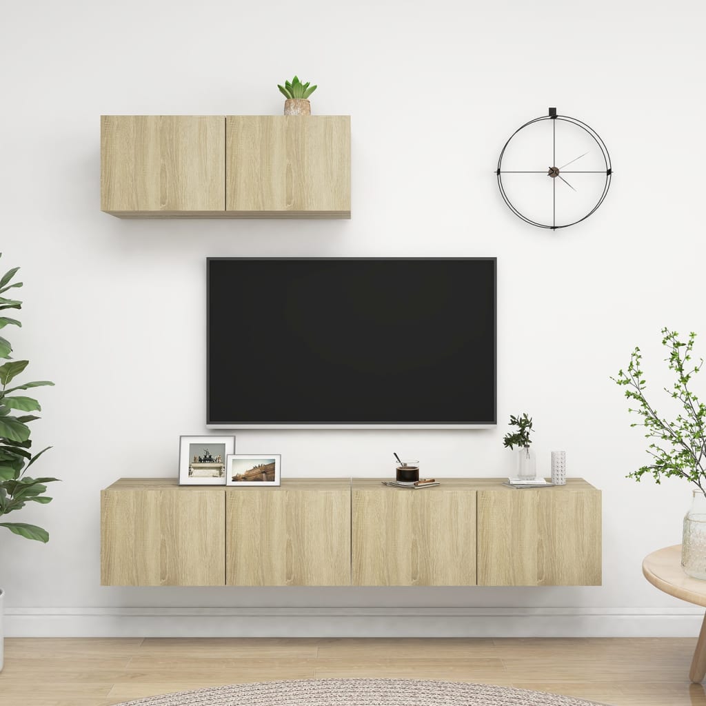 Tv-Schrankset 2 Pcs Holzwerkstoff