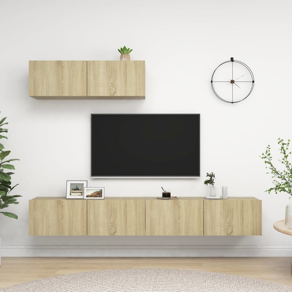 Tv-Schrankset 2 Pcs Holzwerkstoff