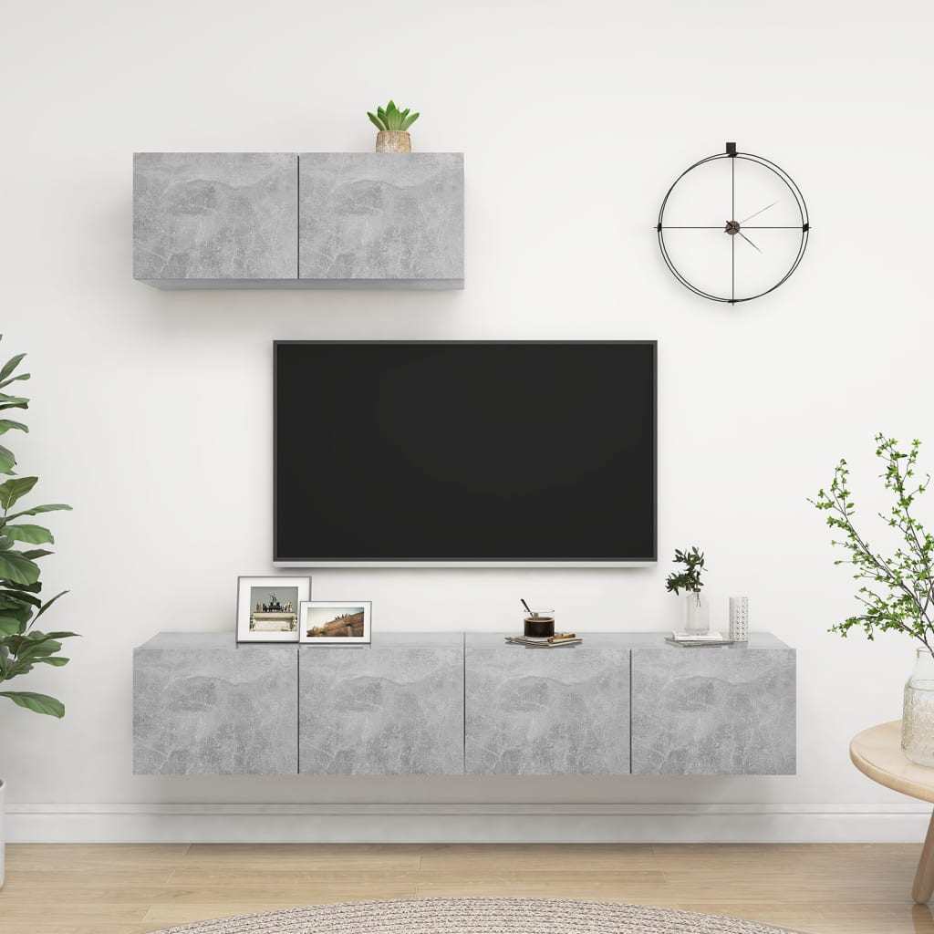 Tv-Schrankset 2 Pcs Holzwerkstoff