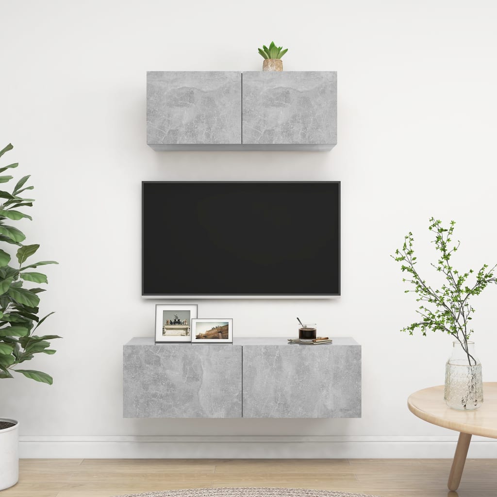 Tv-Schrankset 2 Pcs Holzwerkstoff