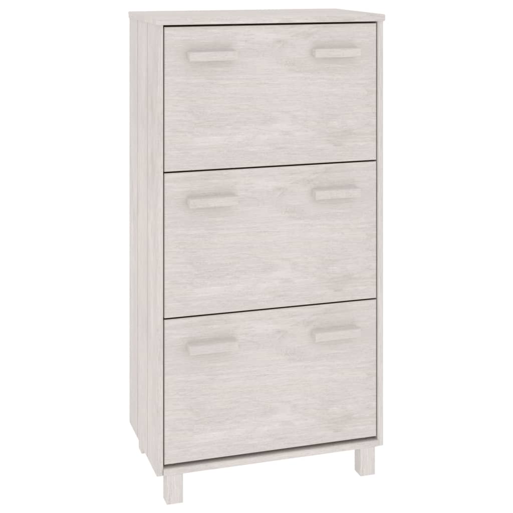Schuhschrank Hamar 59,5X35X117 Cm Massivholz Kiefer